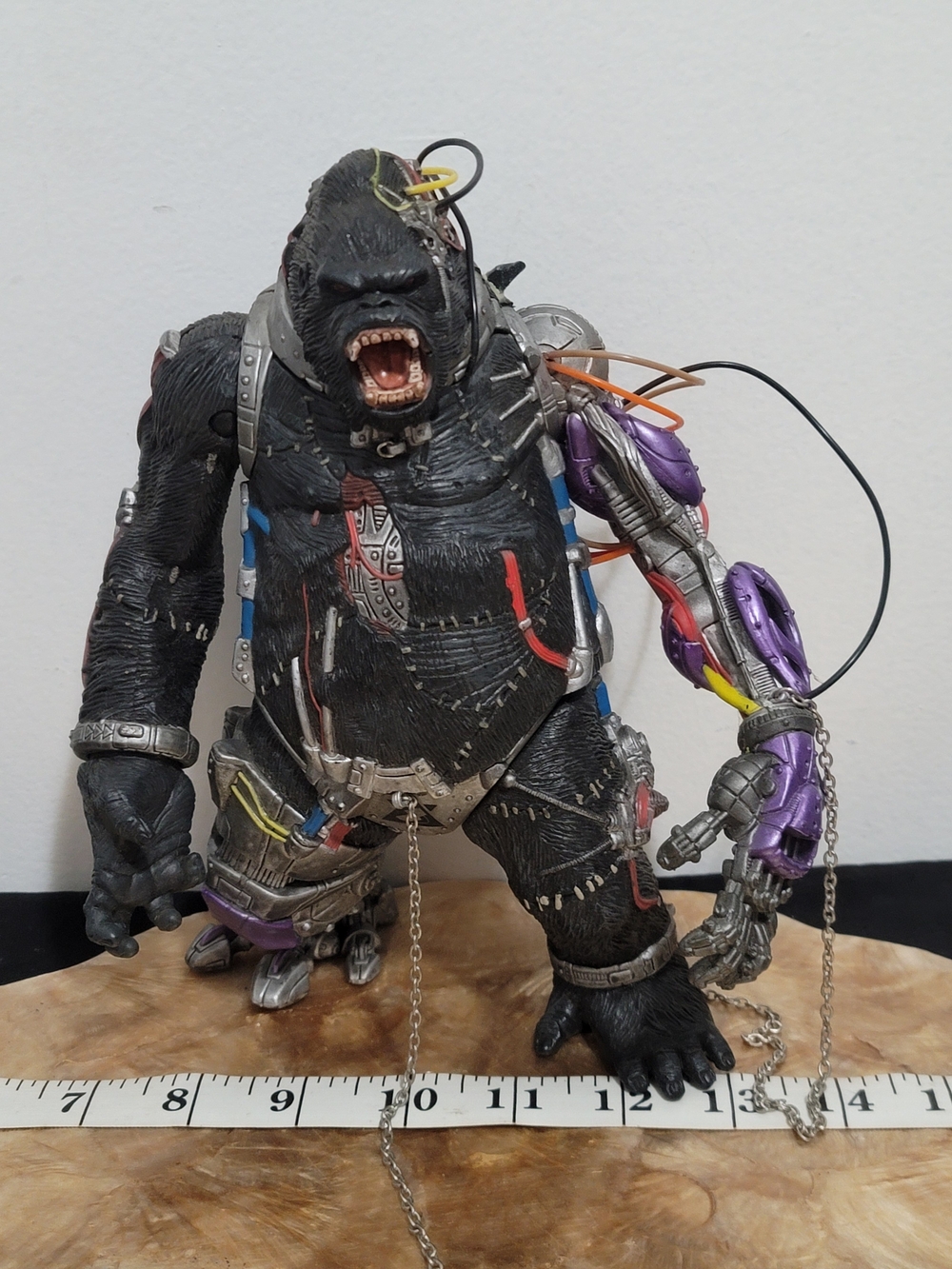 Cybernetic Gorilla Action Figure - Black & Purple